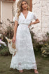embroidered-short-sleeve-surplice-neck-maxi-dress Sophia's Trends - Sophia's Style-White-S